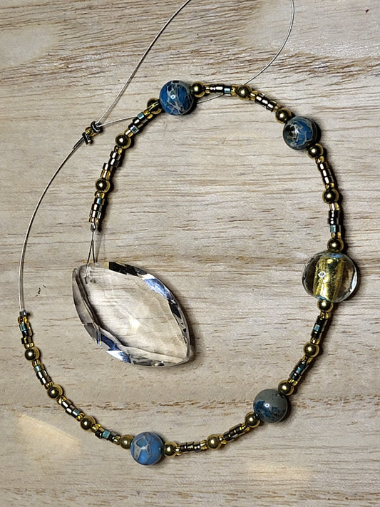 Beaded suncatcher prism