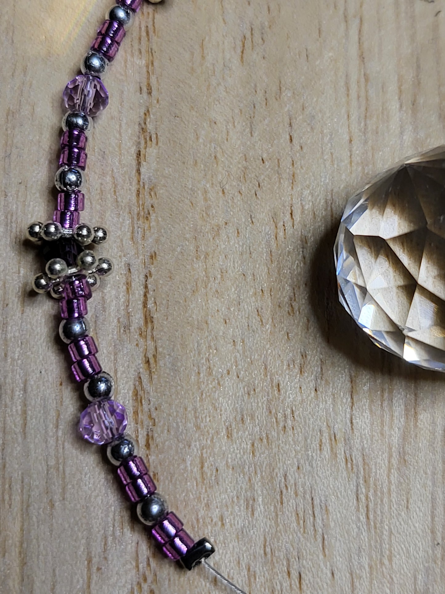 Beaded suncatcher prism