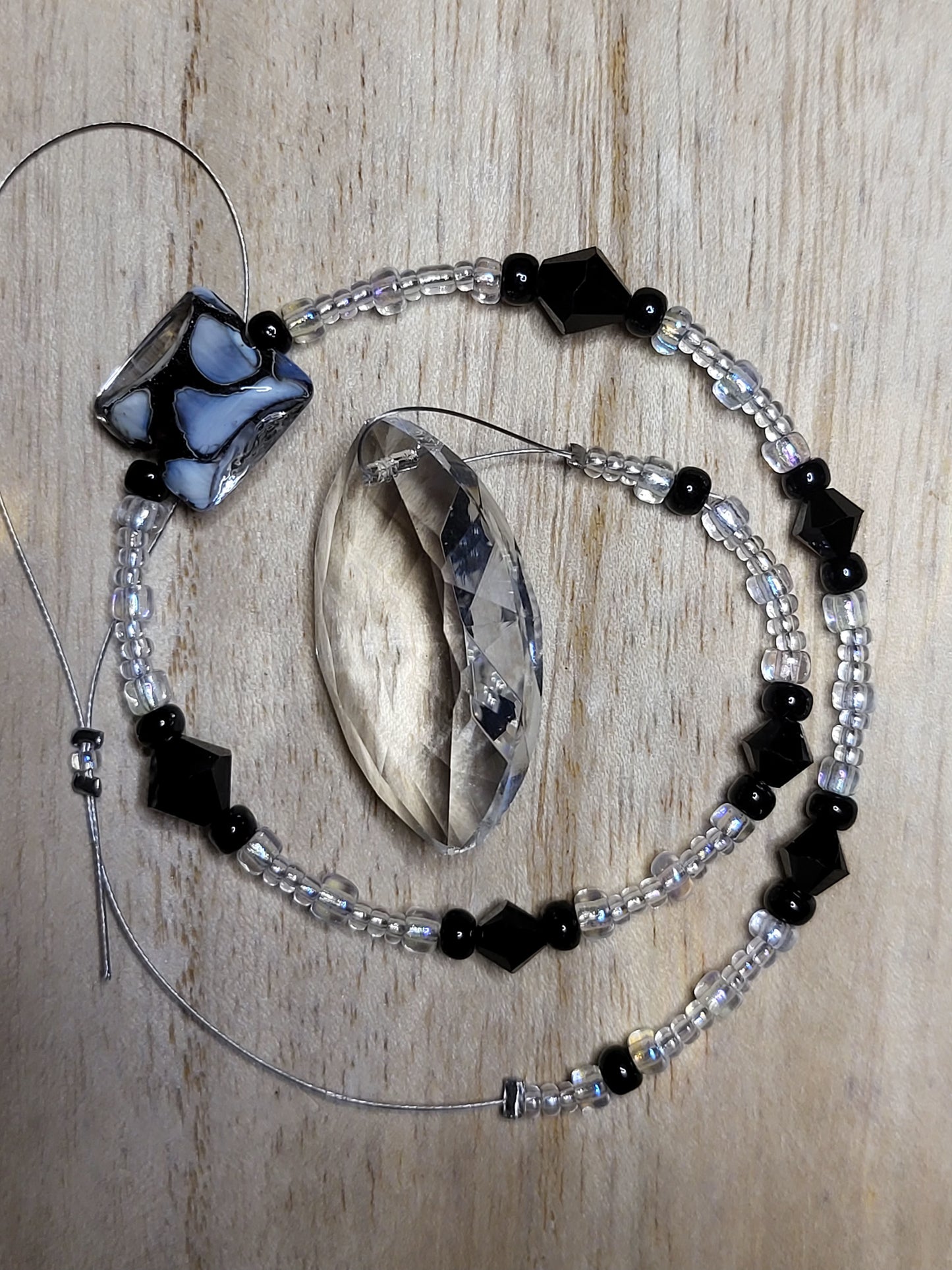 Beaded suncatcher prism