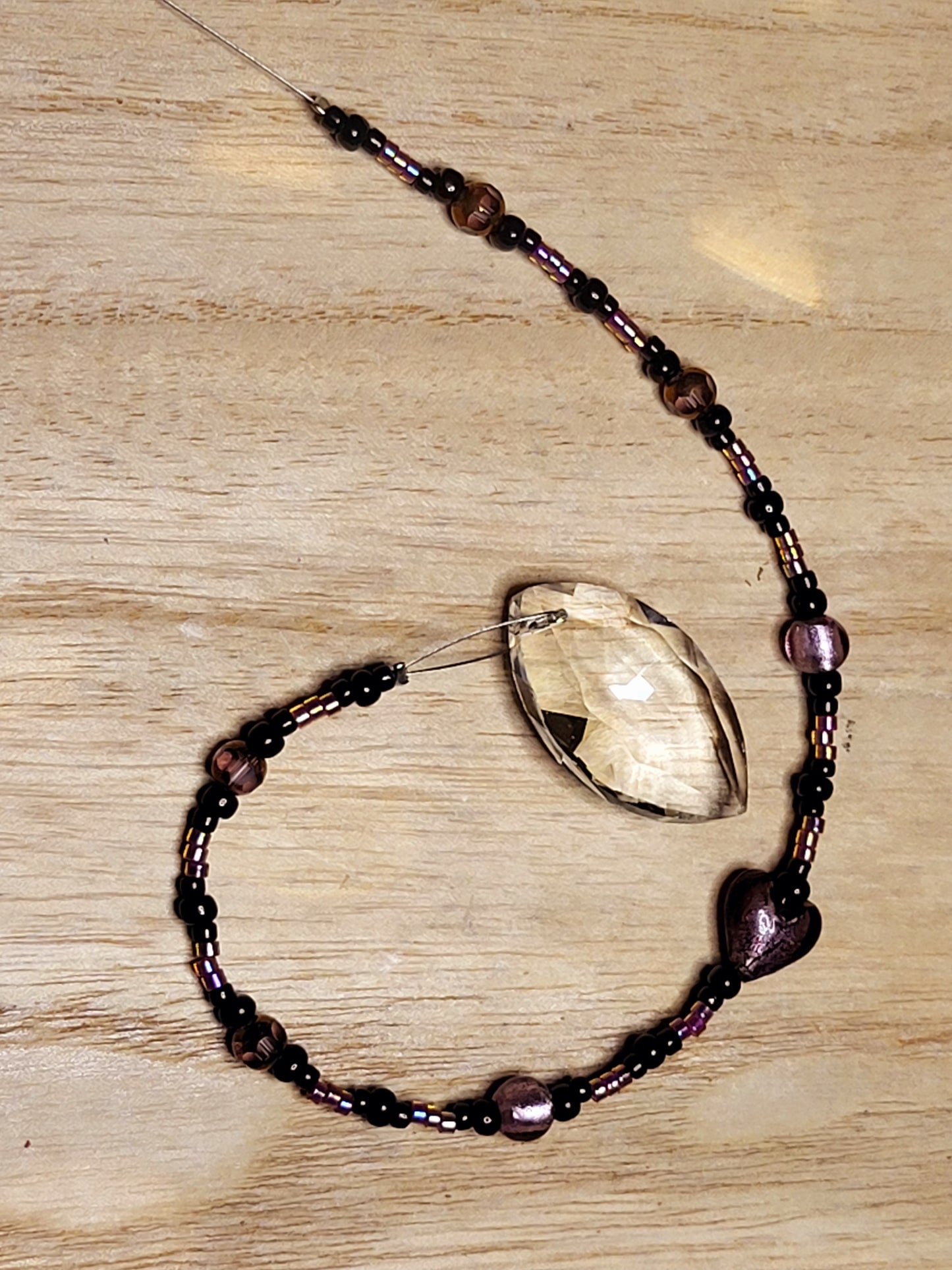 Beaded suncatcher prism
