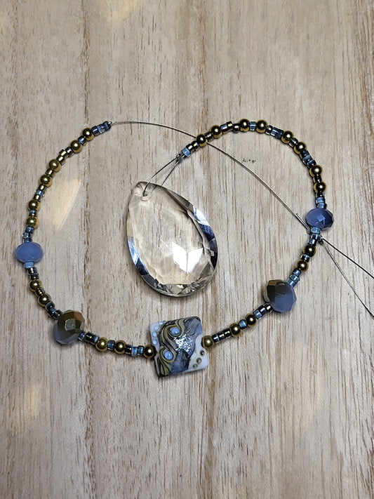 Beaded suncatcher prism