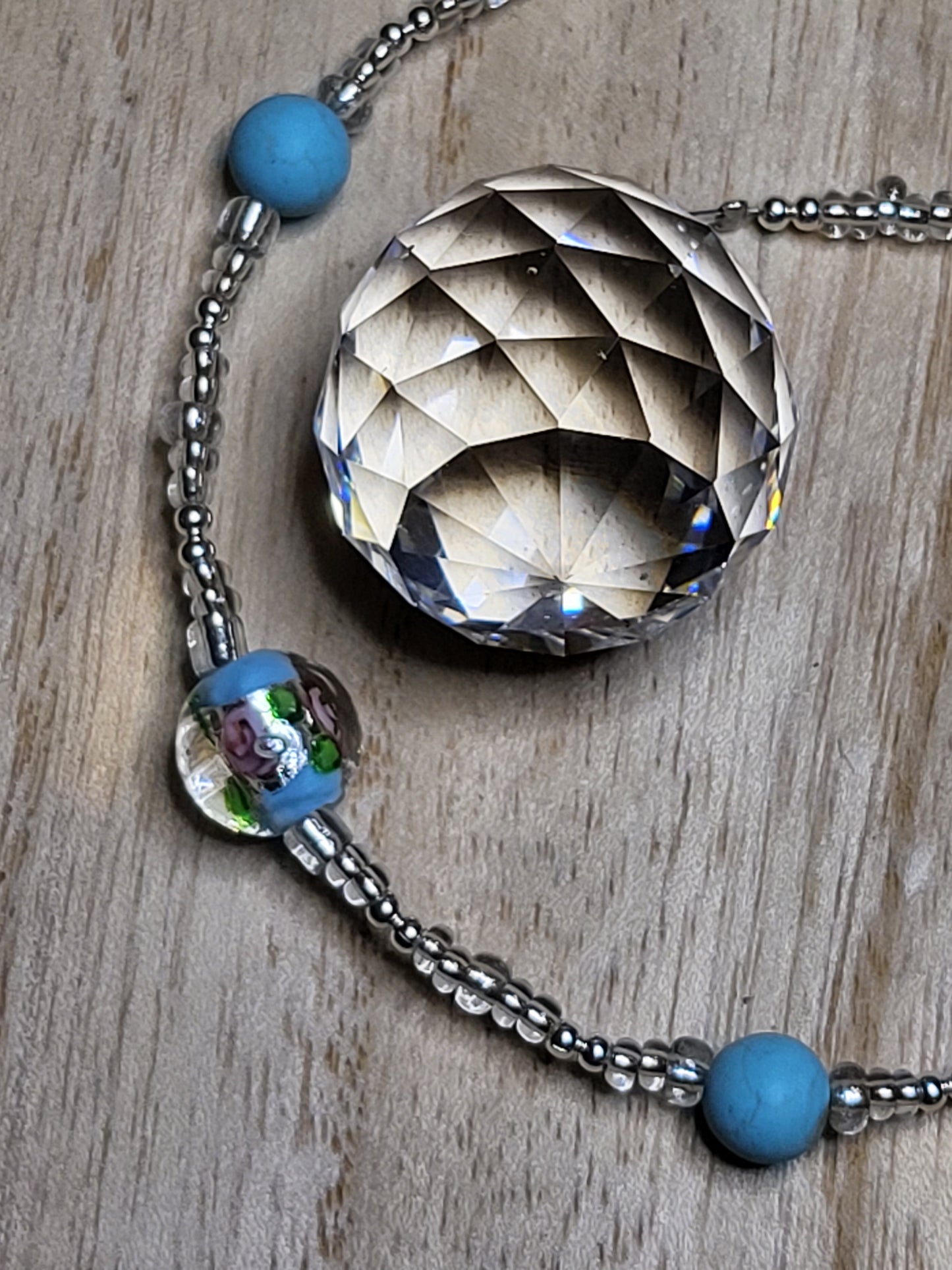 Beaded suncatcher prism
