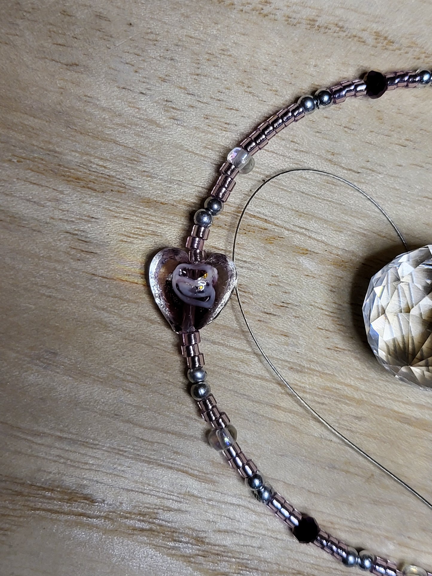 Beaded suncatcher prism