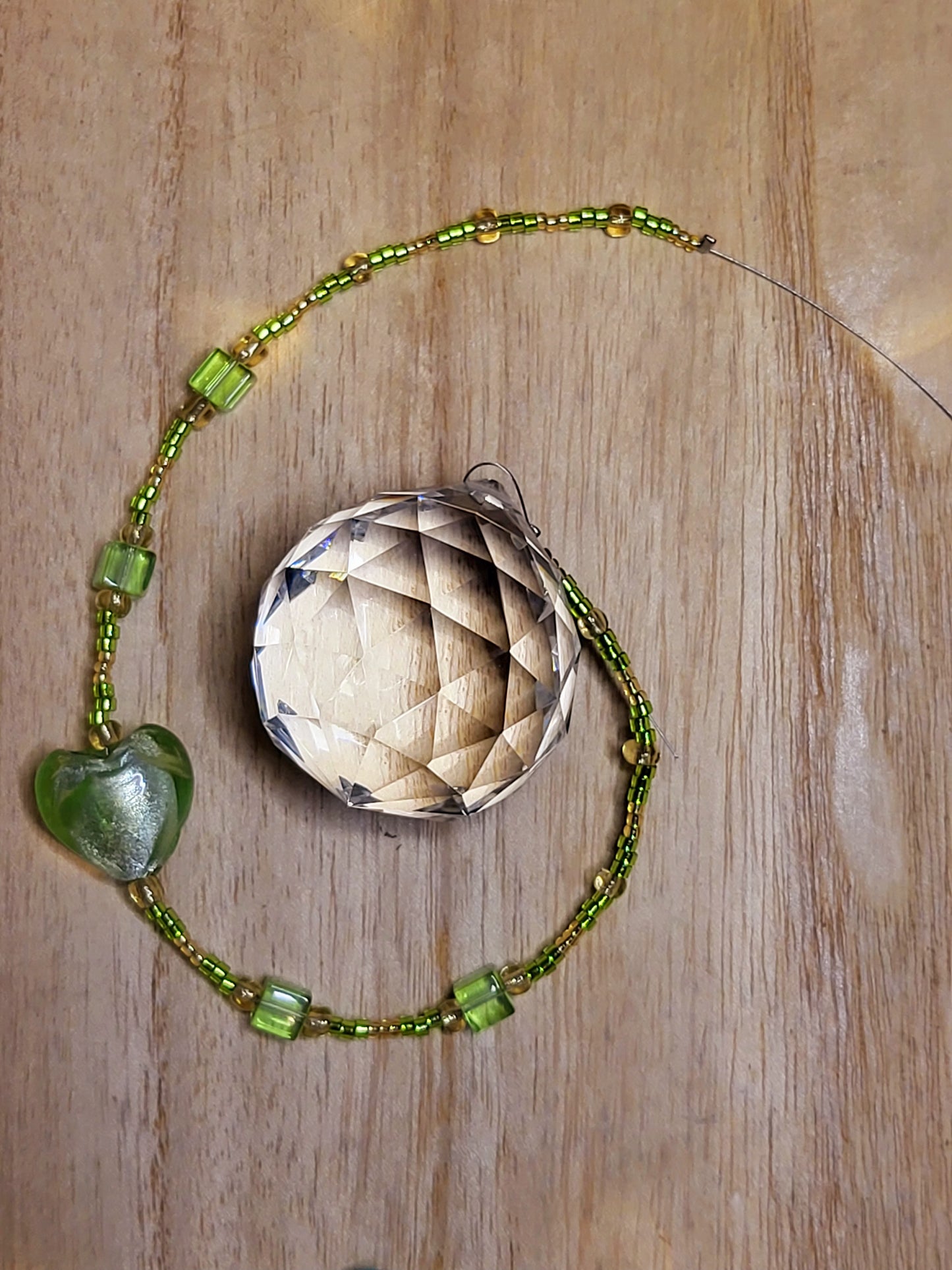 Beaded suncatcher prism