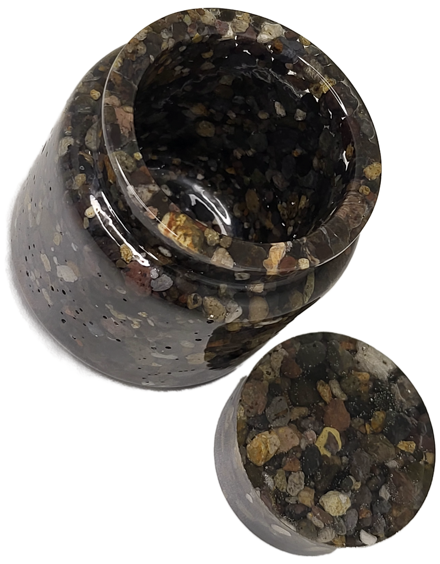 Rock pot with lid