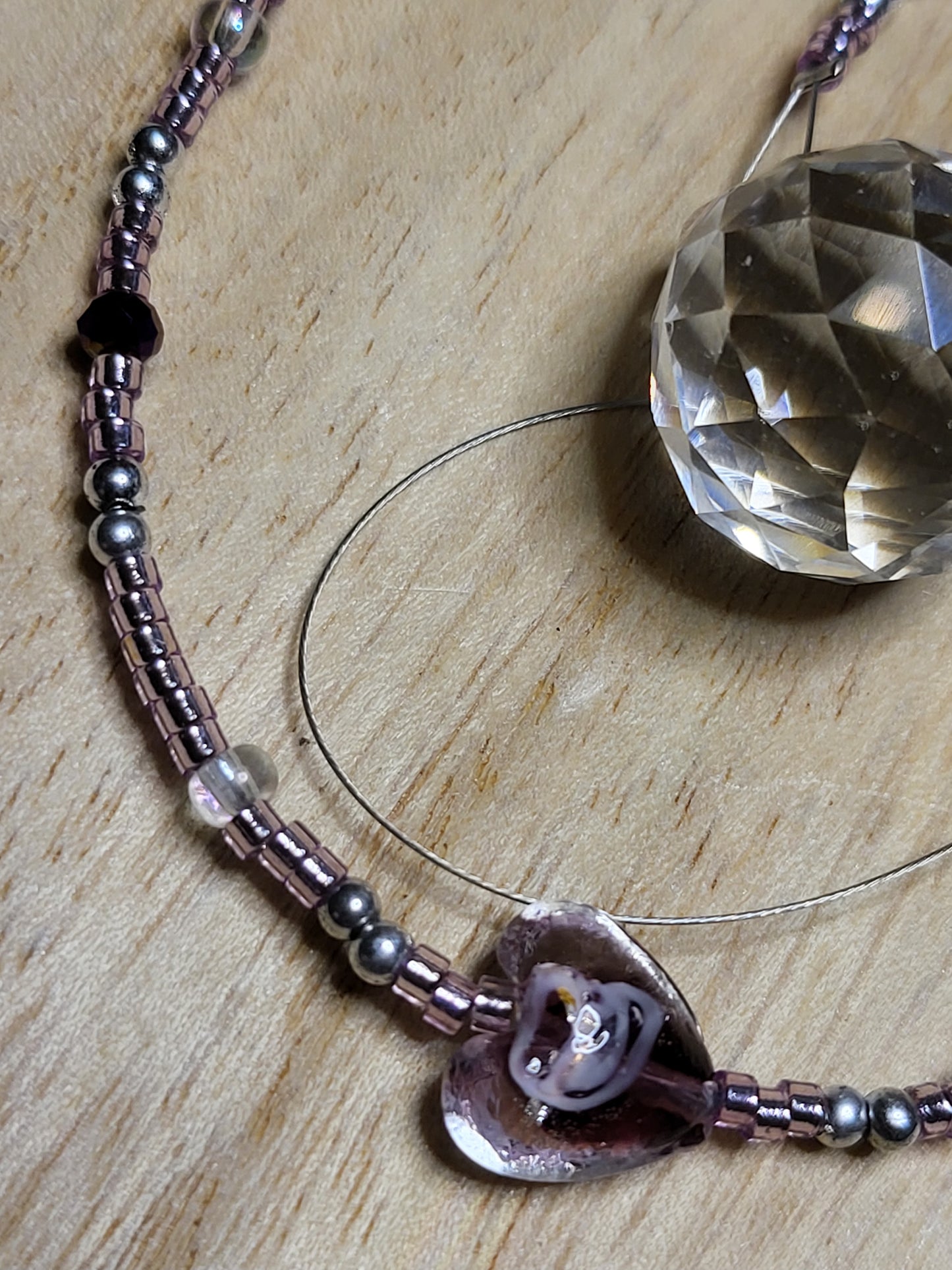 Beaded suncatcher prism