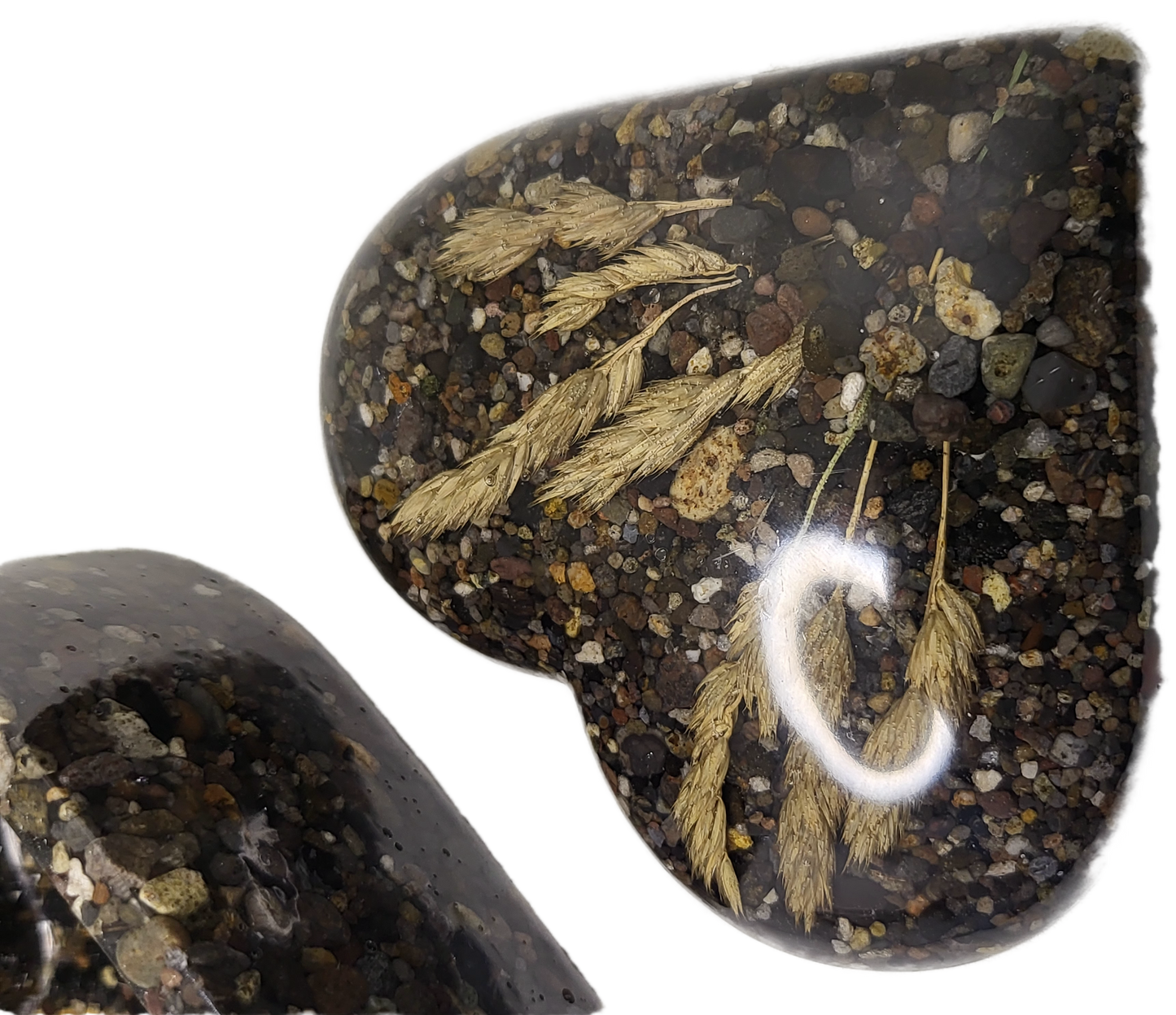 Rock pot heart with lid