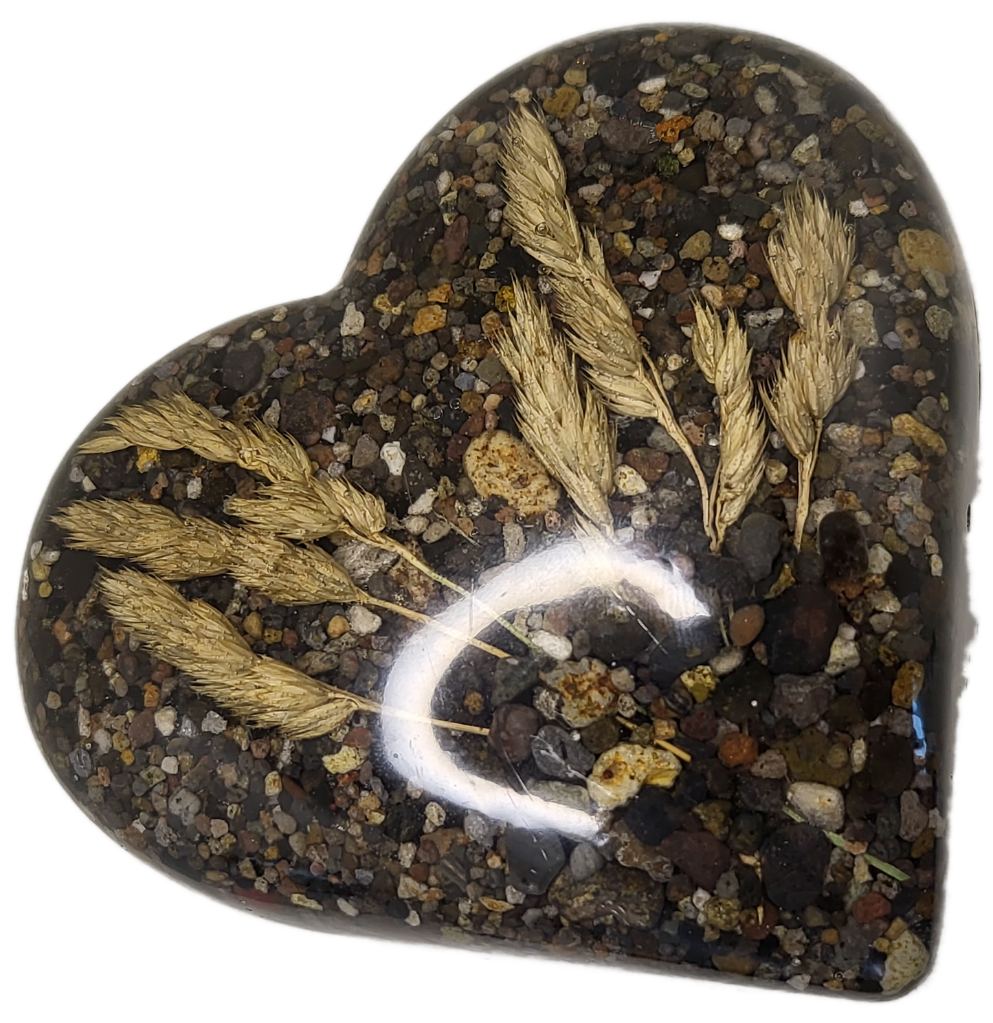 Rock pot heart with lid