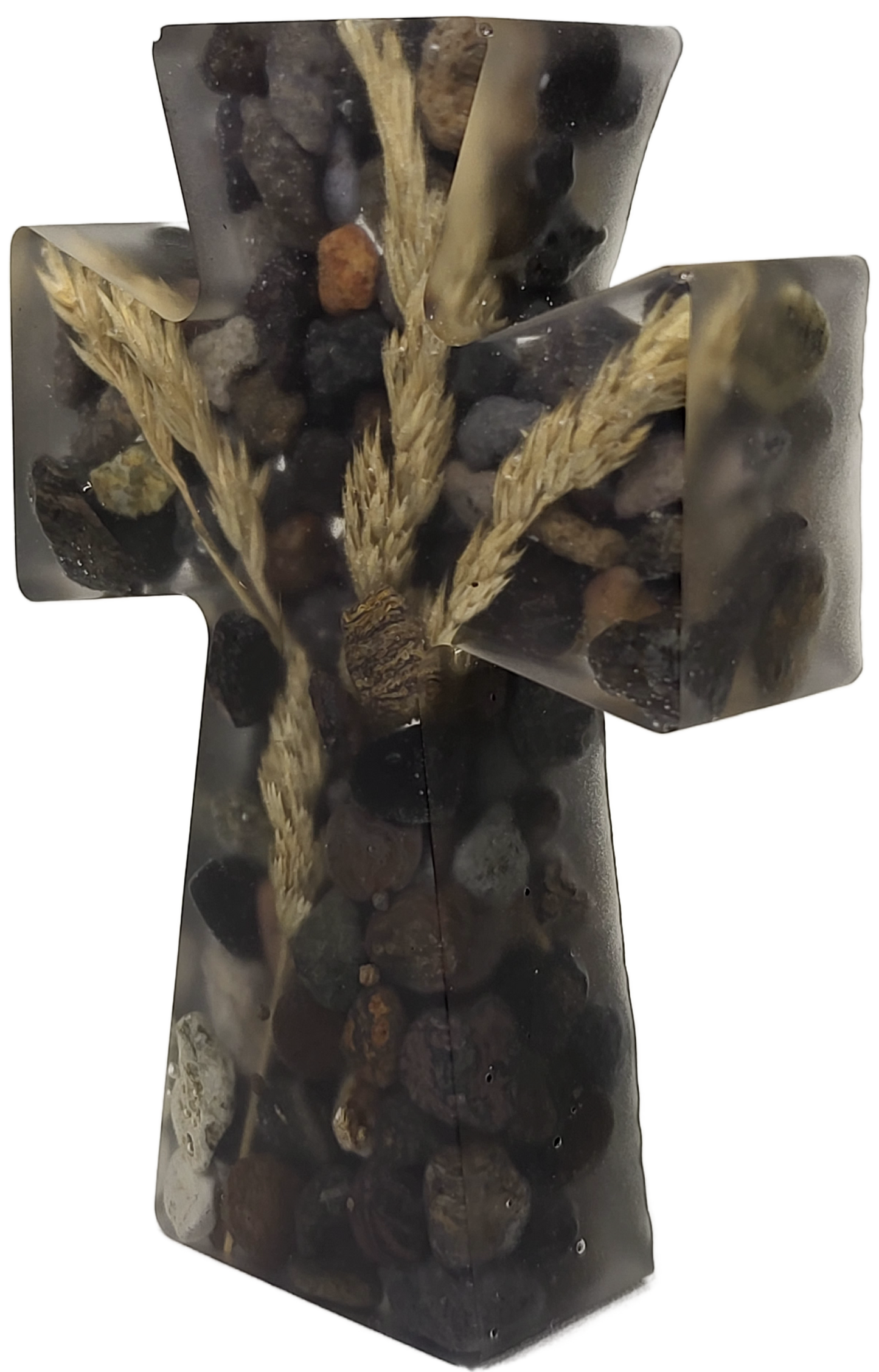 Rustic rock cross