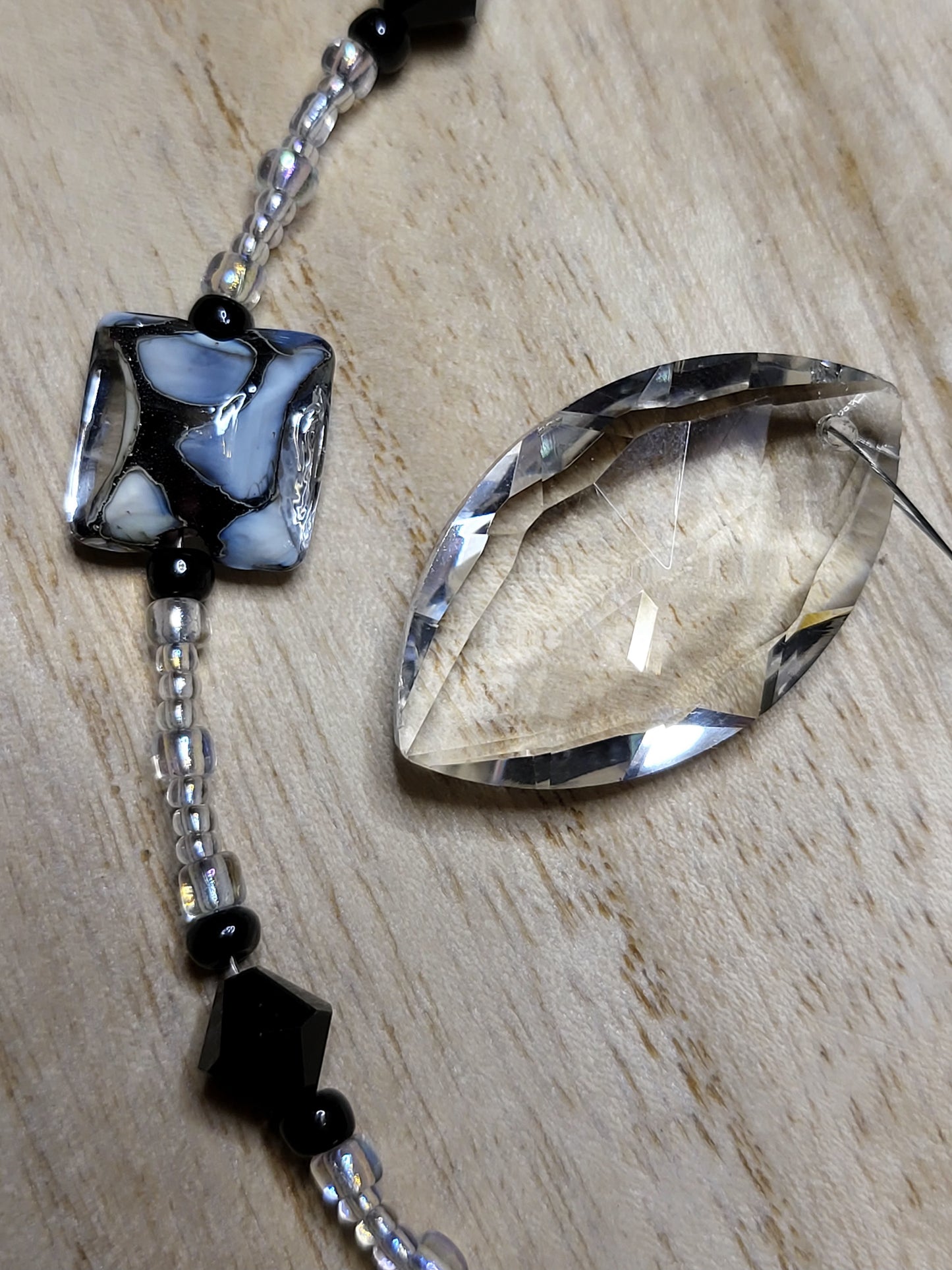 Beaded suncatcher prism